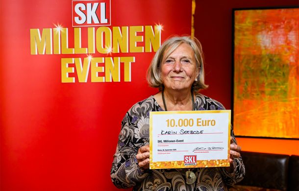 Glöckle-Mitspielerin freut sich über 10.000 € beim SKL-Millionen-Event