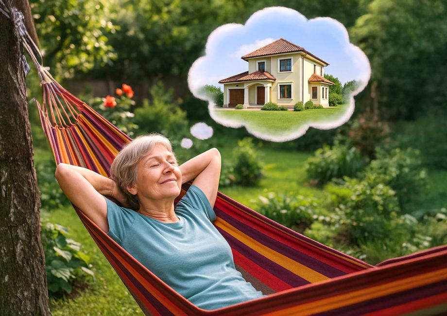 Frau träumt vom großen Gewinn