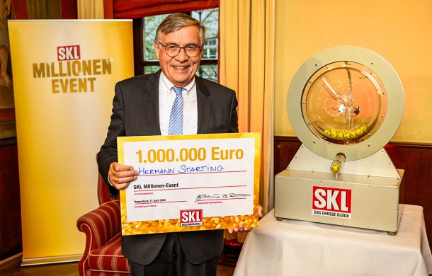 Glöckle-Mitspieler wird Neu-Millionär beim SKL Millionen-Event in Regensburg