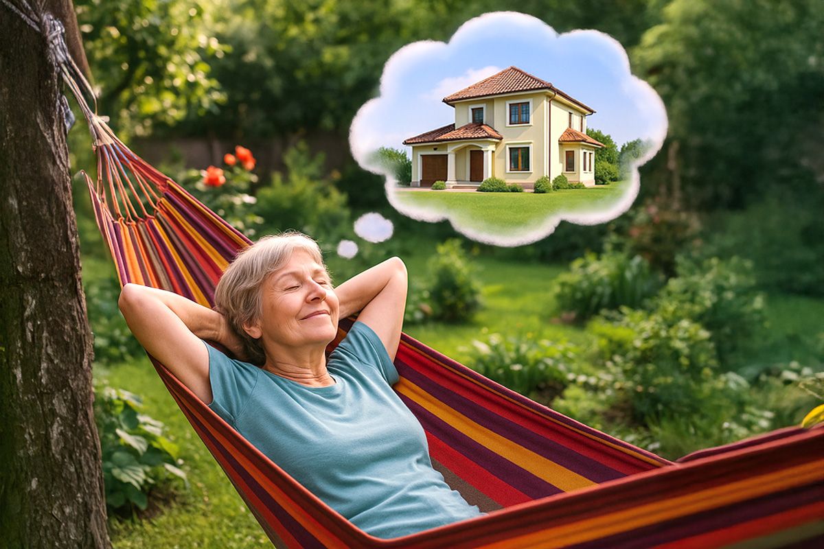 Frau träumt vom großen Gewinn