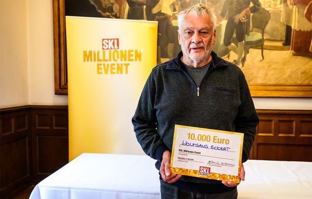 Glöckle-Mitspieler freut sich über 10.000 € beim SKL Millionen-Event
