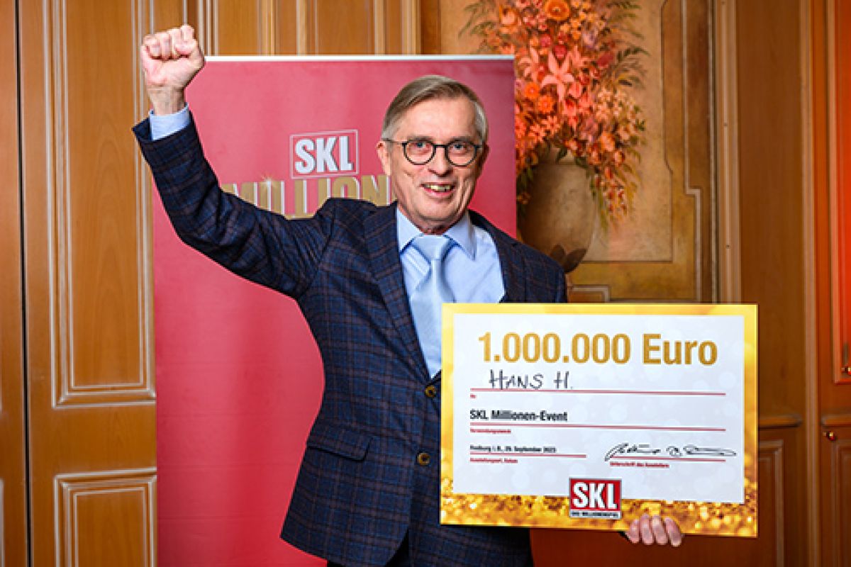 Neu-Millionär und Glöckle-Mitspieler Hans H. freut sich über seinen Millionengewinn