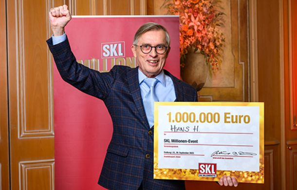 Neu-Millionär und Glöckle-Mitspieler Hans H. freut sich über seinen Millionengewinn