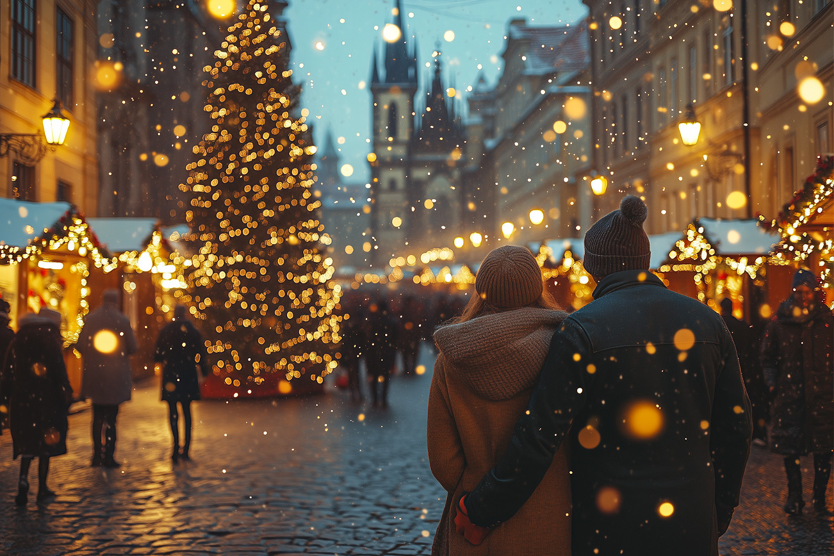 Weihnachten auf dem Weihnachtsmarkt