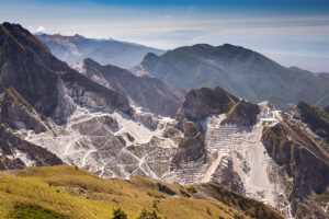 Carrara Steinbrüche in der Toskana