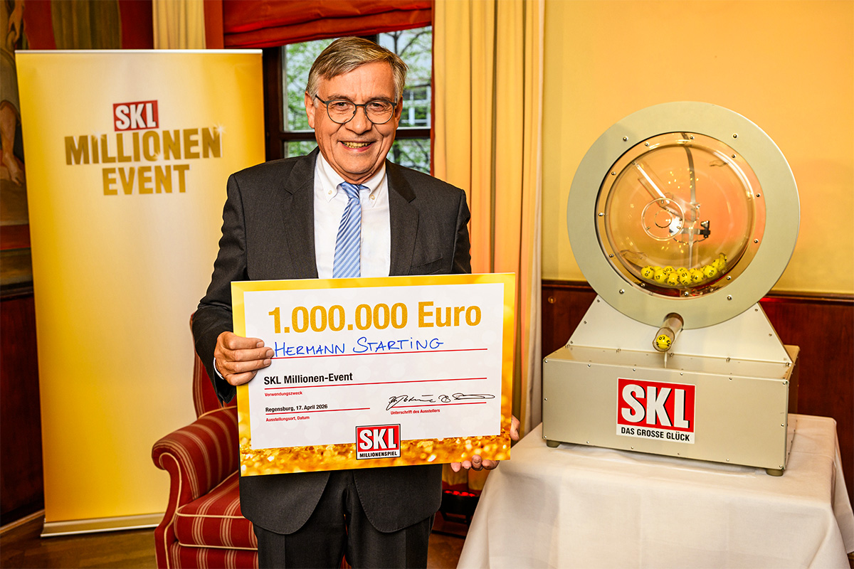 Glöckle-Mitspieler wird Neu-Millionär beim SKL Millionen-Event in Regensburg