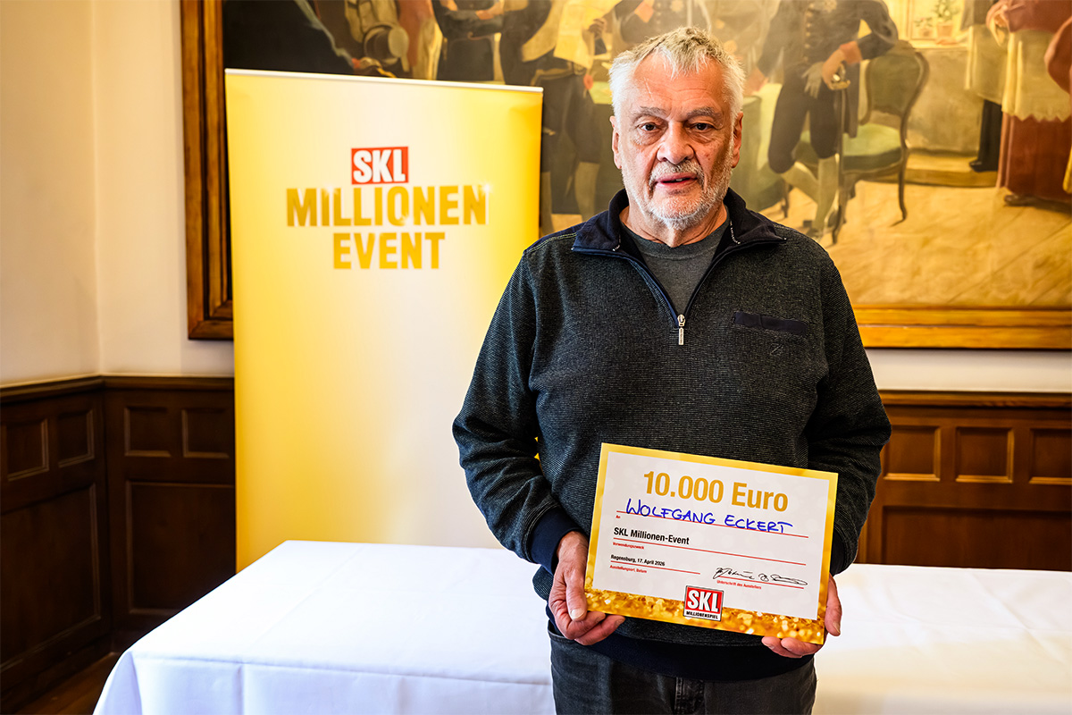 Glöckle-Mitspieler freut sich über 10.000 € beim SKL Millionen-Event