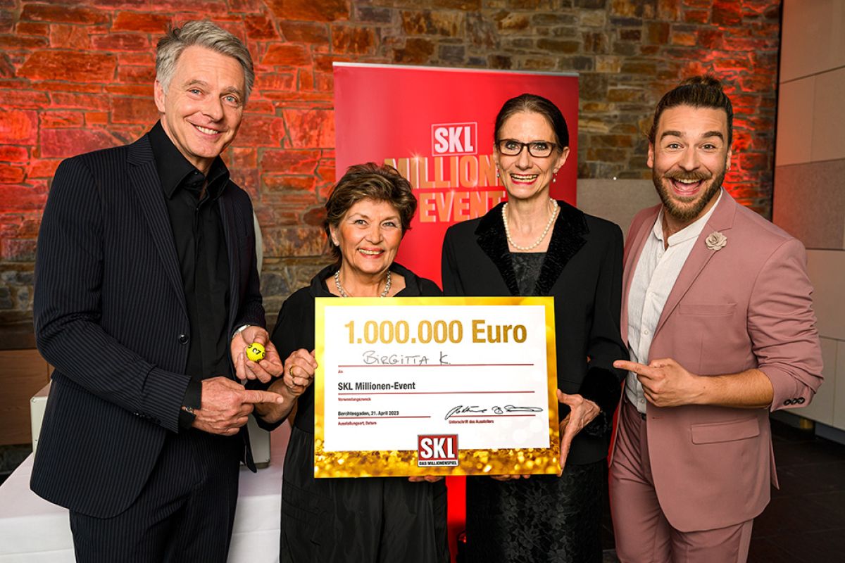 SKL Millionen Event Gewinnerin Frau Birgitta K.