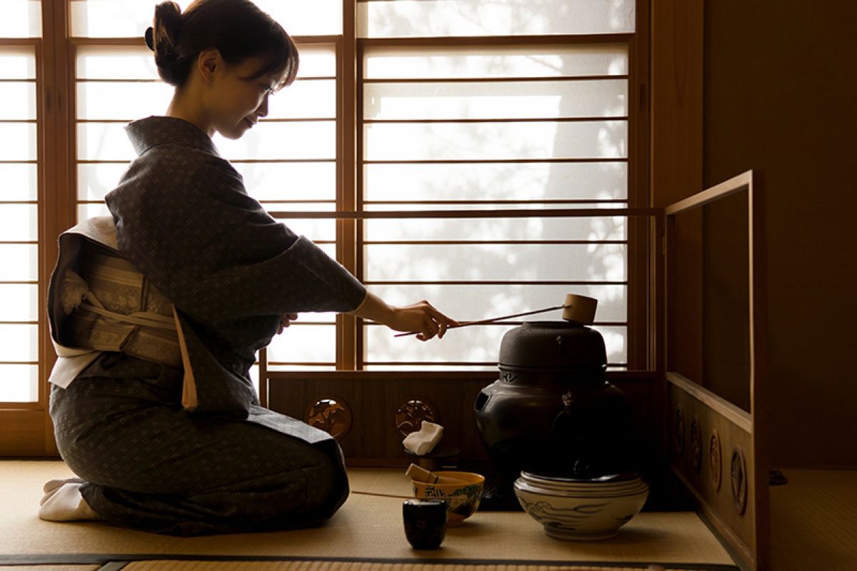 Japanische Teezeremonie Ritual für zu Hause