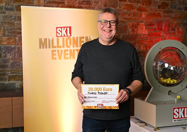 SKL Millionen Event Gewinner Herr Mendt