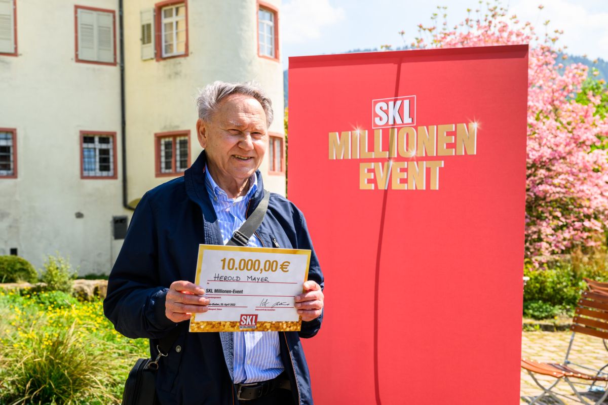 SKL Millionen Event Gewinner Herr Mayer