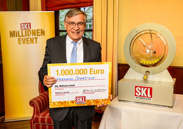 Glöckle-Mitspieler wird Neu-Millionär beim SKL Millionen-Event in Regensburg
