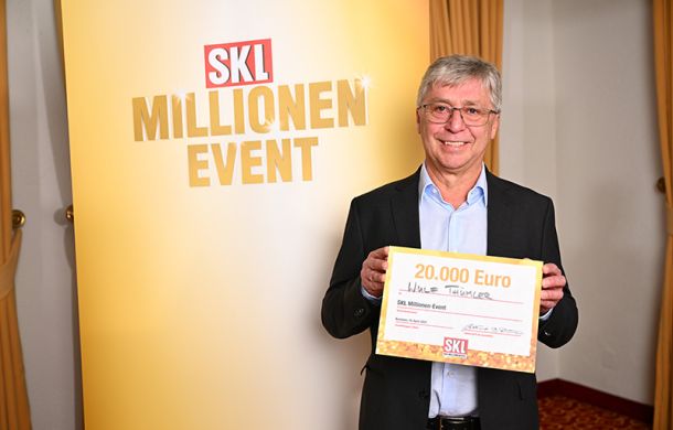 Glöckle-Mitspieler Wulf Thümler freut sich über 20.000 € Gewinn