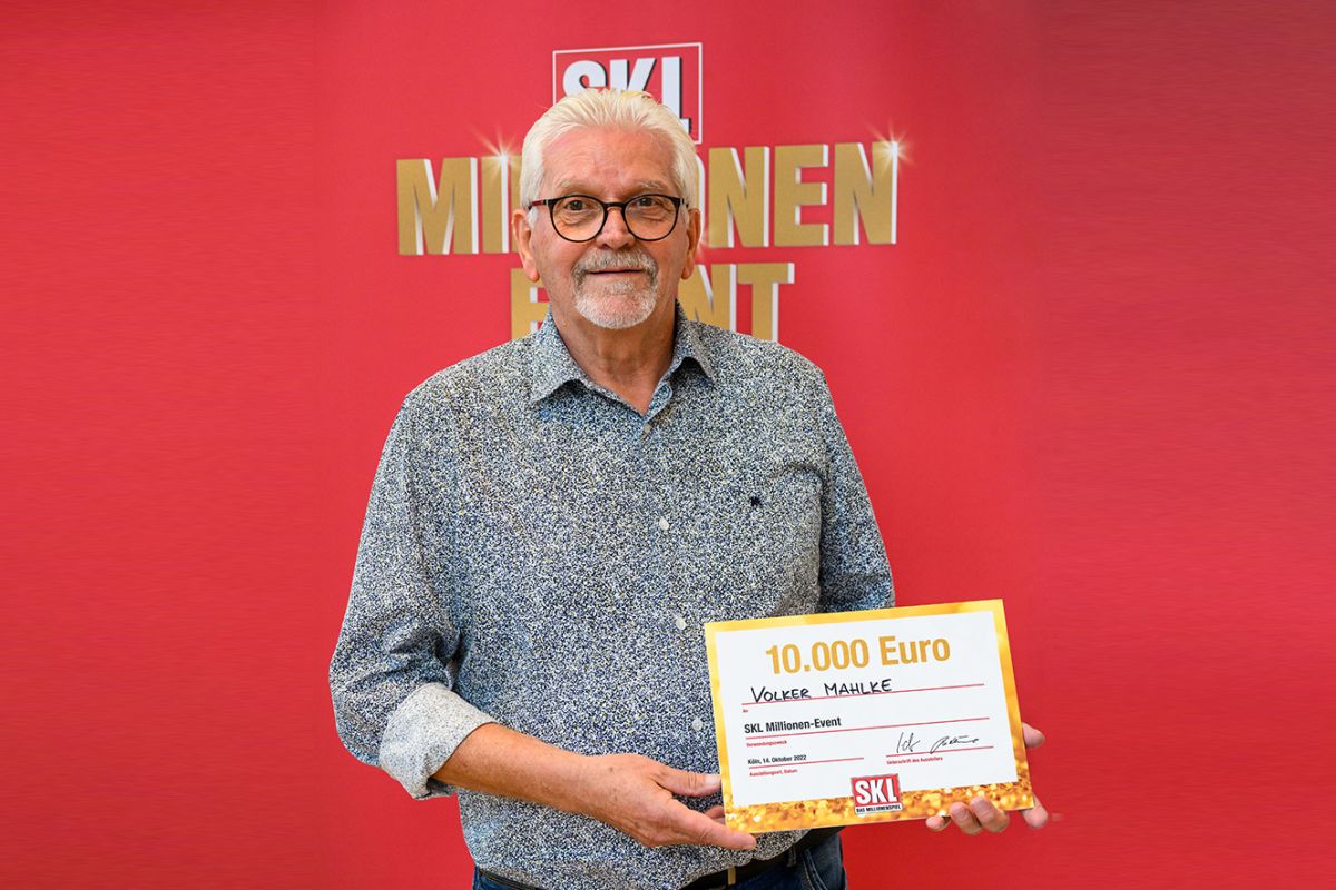SKL Millionen Event Gewinner Mahlken mit einem Gewinn 10.000 Euro
