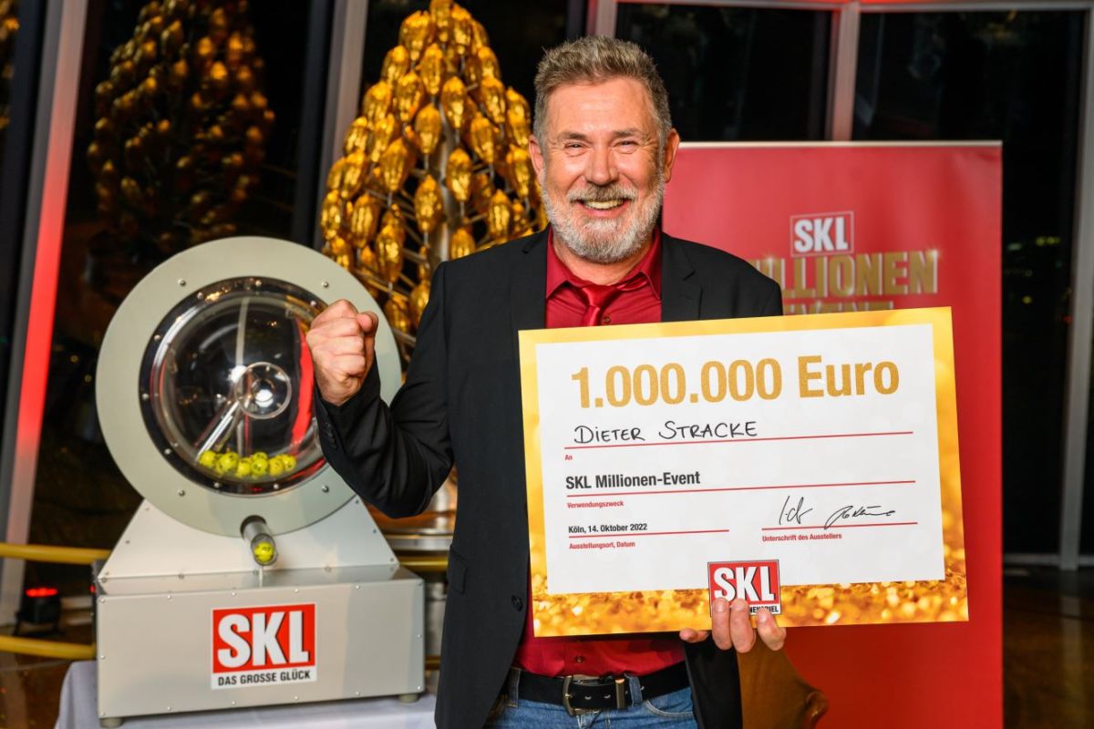SKL Millionen Event Gewinner Stracke mit einem Gewinn 1.000.000 Euro