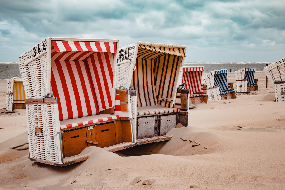 Strandkörbe am Strand