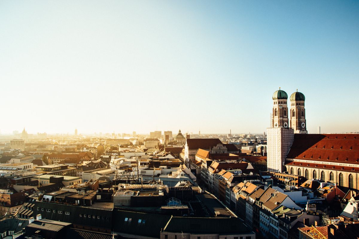 Stadt München von oben