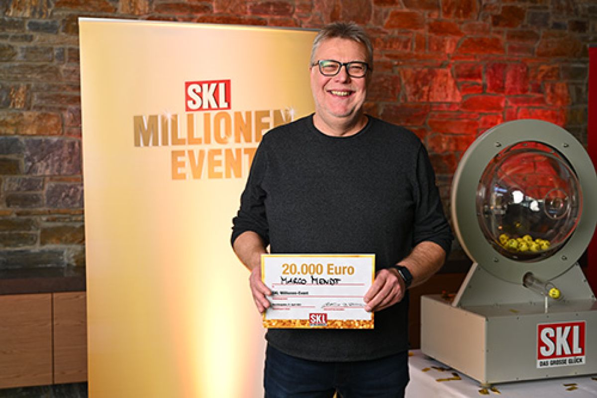 SKL Millionen Event Gewinner Herr Mendt
